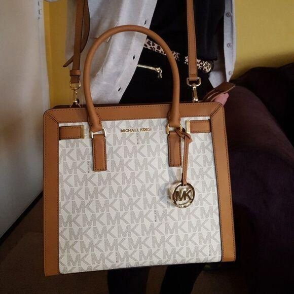 Michael Kors Large Dillon Signature Logo Crossbody Shoulder Satchel Handbag - Picture 8 of 8